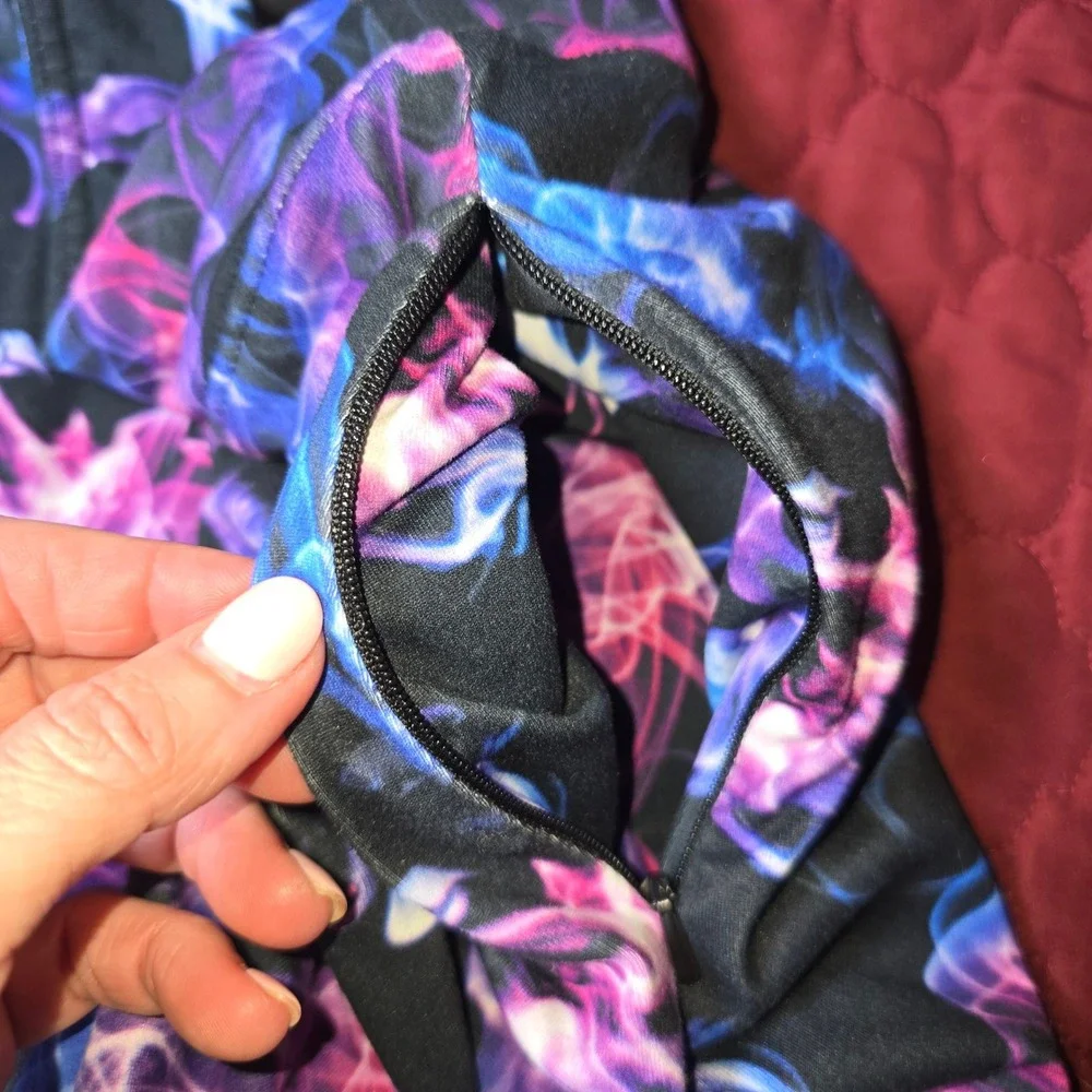 Ladies Women Water Aqua Athletic‎ Skort Large Ryandrew pockets Blue Pink Purple